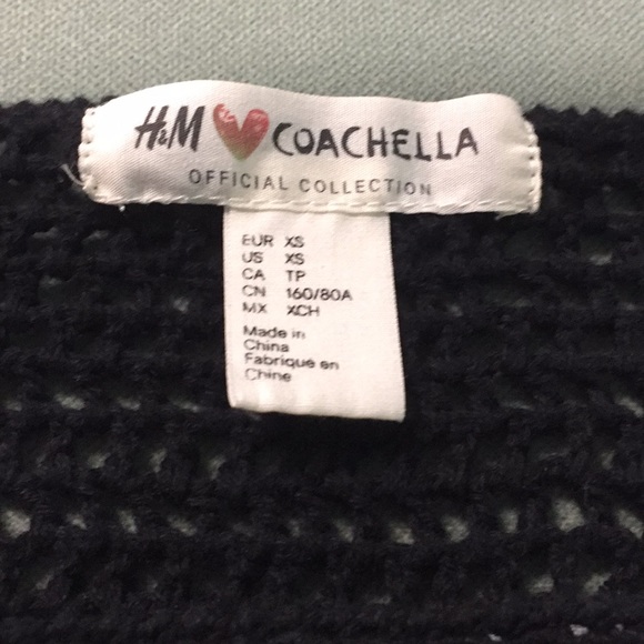 BNWOT H&M COACHELLA COLLECTION CROCHETED CROP TOP - Picture 5 of 5